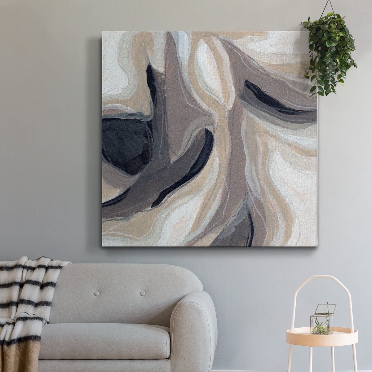 Wexford Home Stone Ripple IV-Premium Gallery Wrapped Canvas, 16" x 16" - Ready to Hang