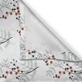 thumbnail image 3 of Ambesonne Flower Kitchen Curtains, Curvy Dotted Branches, 55"x39", Red Black White, 3 of 3