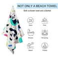thumbnail image 3 of Cute Panda Microfiber Beach Towel Lightweight 63''x32'' Oversized Extra Large Towels Quick Dry for Travel Pool Yoga Gym Sports Accessories Vacation Essential, 3 of 7