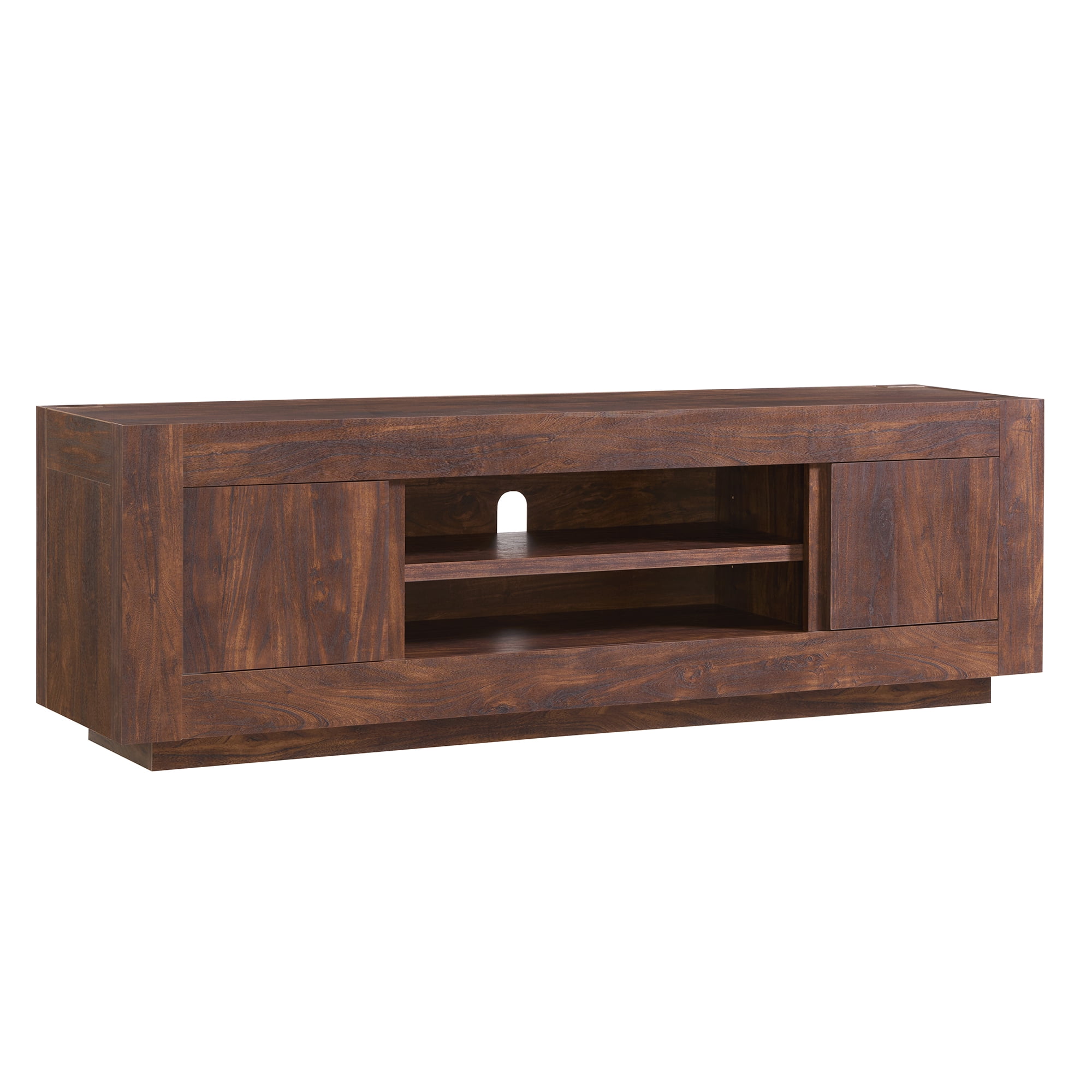KeyWhat 70" Modern Low Profile TV Stand for TVs up to 80", Open Storage & Adjustable Shelves