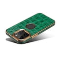 thumbnail image 4 of For iPhone 15 Denior Crocodile Texture Genuine Leather Electroplating Phone Case, 4 of 5