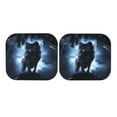 thumbnail image 7 of Balery 2 Piece Night Scene of Wolves Car Windshield Sun Shade|Foldable Front Windshield Shade for Car Front Window for Most Sedans SUV Truck-Large, 7 of 7