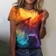 thumbnail image 1 of TaTaai Everyday Starry Print Top 100 Cotton Classic Fit Short Sleeve Round Neck Comfort Skin Friendly No Fading Casual Daily Lounge Wear Men Women T-Shirt Gift, 1 of 6