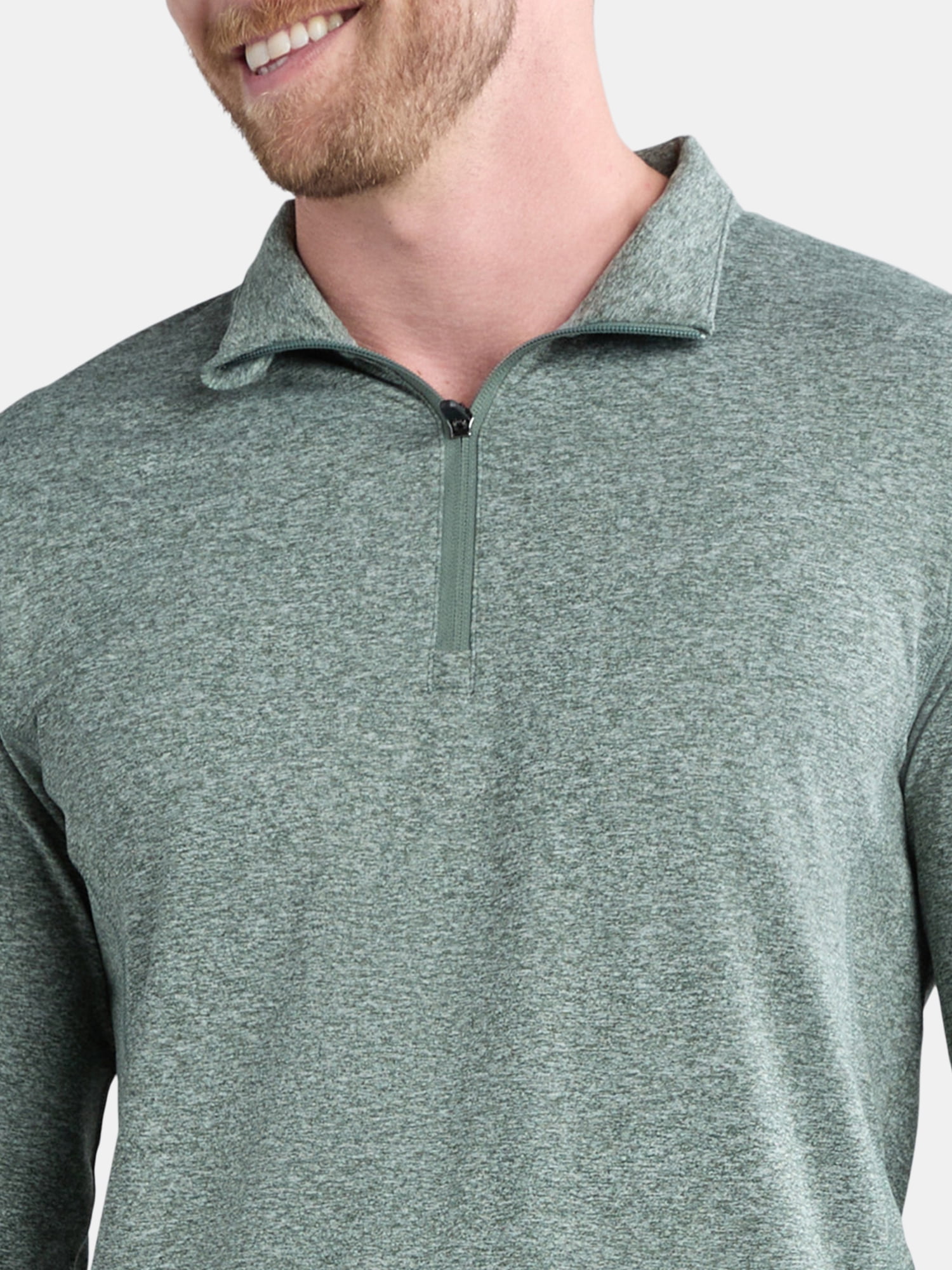 Athletic Works Men's and Big Men's ButterCore Quarter-Zip Pullover, Sizes S-3XL