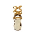 thumbnail image 2 of BLISSFUL STEP Sandales Compensées à Plateforme Espadrille à Lacets pour Femmes à Brides Croisées, 2 of 7