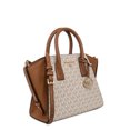 thumbnail image 2 of Michael Kors Women's Avril Small Leather Top-Zip Satchel - Vanilla/Acorn, 2 of 2