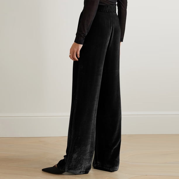 Pantalones anchos de cintura alta, pantalones anchos de mujer, pantalones casuales con bolsillos, pantalones casuales de mujer, rendimiento confiable