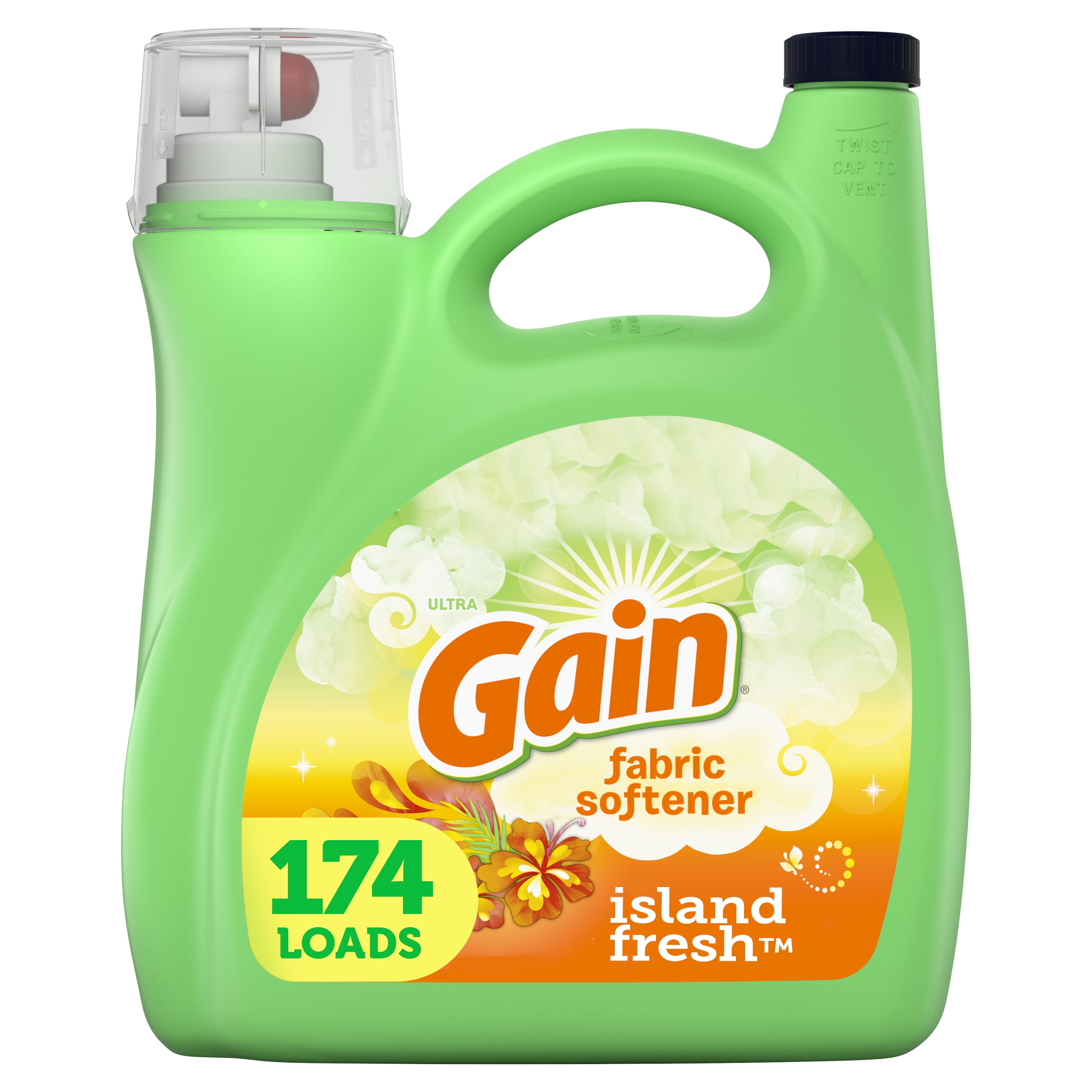 Gain Island Fresh, 174 Loads Liquid Fabric Softener, 150 fl oz