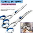 thumbnail image 4 of 7 in 1 Dog Grooming Scissors Kit Curved Dog Scissors with Safety Round Tip 4CR Coated Professional Stainless Steel Heavy Duty Pet Shears for Dogs Cats, 4 of 7