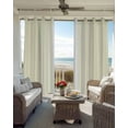 thumbnail image 4 of Simple Retro Yellow Stripes Blackout Curtains 84 Inches Length, Modern Abstract White Lines Window Treatment Thermal Insulated Drapes for Bedroom Living Room 2 Panels 104x84 Inches, 4 of 8