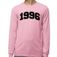 thumbnail image 2 of 1996 College Style Long Sleeve Shirt Unisex Medium Pink, 2 of 5