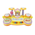 thumbnail image 3 of Kids Electronic Musical Instrument Piano Learning Toy Keyboard w/ Multiple Sounds  Lights  Microphone  Stool, 3 of 6