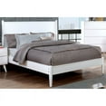 thumbnail image 3 of Furniture of America Lit Plateforme Grand en Bois Massif Blanc, 3 of 8
