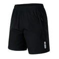thumbnail image 5 of KIHOUT Men's Quick Dry Athletic Shorts - Elastic Drawstring Waist, Zipper Pocket, Reflective Accents, Breathable Nylon Spandex Sports Shorts for Gym Running and Outdoor Activities, 5 of 6