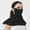 Black, variant on Sun Protective Scarf For Outdoor Activities Lightweight And Breathable Design Ideal For Summer Accessory For Sunglasses And Sun Hats Scarf Ladies Scarves Women's Scarves Wraps Neck Scarves Winter