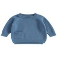 thumbnail image 1 of Baby Girl Boy Knit Pullover Sweater Fall Winter Warm Sweatshirt Tops with Pocket, 1 of 6