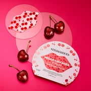 Vitamasques Cherry Vegan Collagen Lip Mask, Moisturize & Plump , One Patch