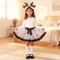 thumbnail image 2 of shoper Girls Carnival Celebration Tutu Dress Set with Matching Hairband for Festive Parties and Special Events, Baby Girl Outfit Sets, 2 of 4