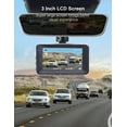thumbnail image 2 of Dash Cam Front and Rear, 1080P Dual 3" Car Camera, Parking Monitor, Loop Recording, 2 of 7