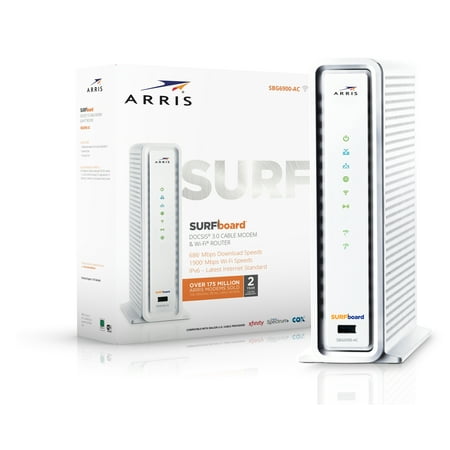 ARRIS SURFboard SBG6900-AC (16x4) Cable Modem WiFi Router Combo, DOCSIS 3.0 | AC1900 | Certified for XFINITY by Comcast, Spectrum, Time Warner, Cox & more | 686 Mbps Max (Best Wireless Ac Modem Router)