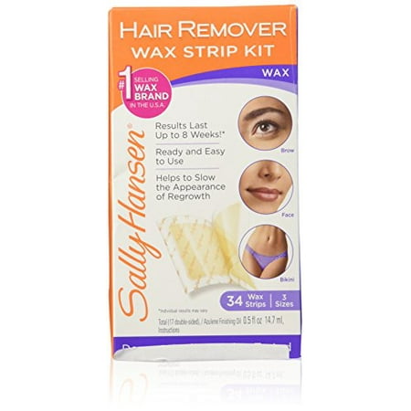Sally Hansen Hair Remover Wax Strip Kit For The Face Walmart Canada