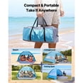 thumbnail image 6 of KFFKFF Beach Tent Sun Shelter for 6 People, UPF 50+ Sun Protection, Portable Canopy with Carry Bag & Sand Pockets, Lightweight and Simple Setup for Camping, Fishing, and Outdoor Picnics, 6 of 9