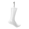 thumbnail image 1 of Modelo de pie blanco con gancho, fácil de colocar, apto para hombres y mujeres, para exhibición de calcetines Derecha kusrkot maniquí de pie blanco, 1 of 8
