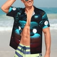 thumbnail image 3 of Lsque Five Nights At Freddy'S Pattern Hawaiian Shirt for Men Unisex Summer Beach Casual Short Sleeve Cotton Linen Button Down Shirts-X-Large, 3 of 6