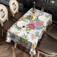 thumbnail image 2 of Pioneer Flower Floral Print Pattern Rectangle Tablecloth 60"x120", Waterproof Polyester Table Cloth, Wipeable Spillproof for Dining Camping Indoor Outdoor, 2 of 6