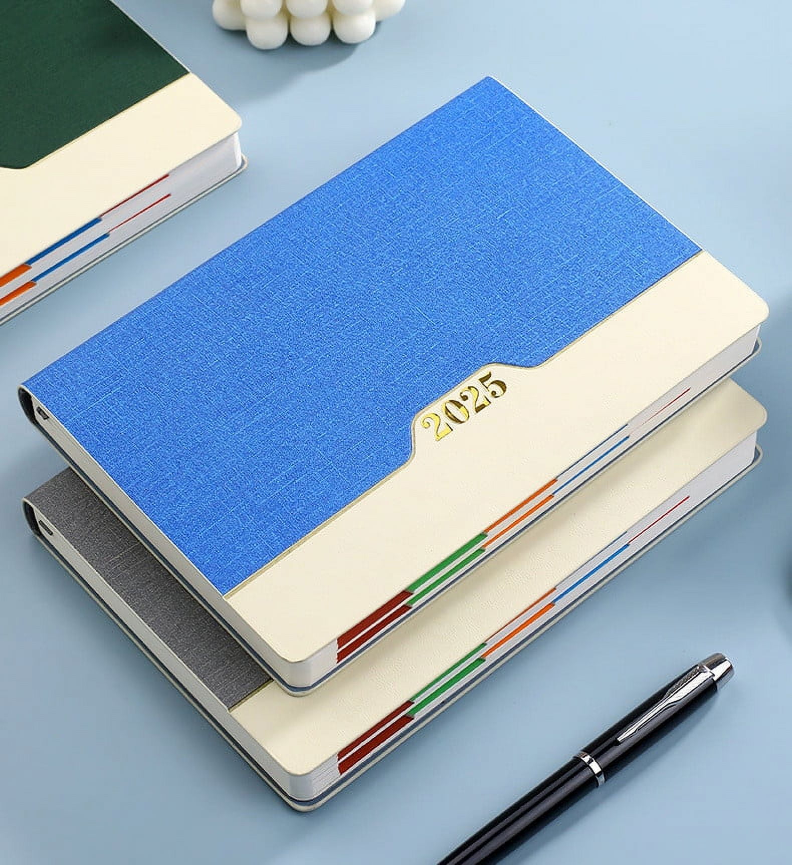 50% Off Clear! 2025 Schedule This Year 365 Days Daily Planner Calendar Notepad Self-Discipline Punch Card Notebook
