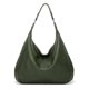 thumbnail image 1 of Bolsos para mujer ZHAOCHENG Bolso de hombro de piel sintética suave vintage con cremallera Verde oscuro, 1 of 3