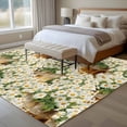 thumbnail image 4 of Large Area Rugs for Living Room Bedroom, Spring Flowers 8'x10' Rug Washable Carpet Runner Indoor Outdoor, Botanical Blossom White Daisy Floral Non Slip Floor Mats Rug for Kitchen, Patio, 4 of 8