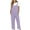 Purple, variant on Fashion Plus Size Jumpsuits for Women Casual Summer Casual Loose Baggy Pocket Jumpsuit Playsuit Trousers Overalls Cotton And Linen Jumpsuit