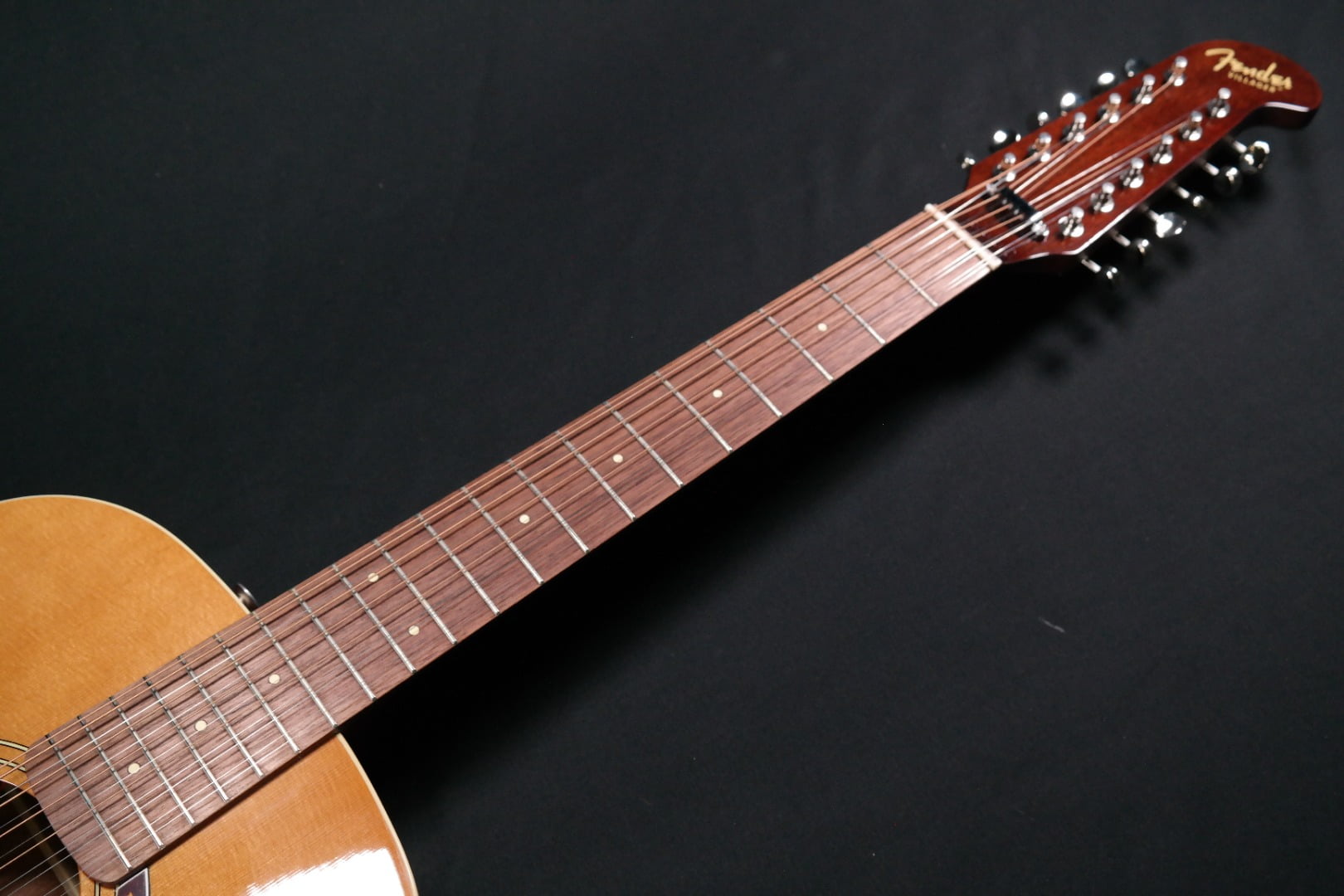 Fender Villager 12 String Acoustic Electric Guitar with Gig Bag, Aged Natural