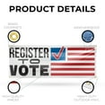 thumbnail image 3 of Register to Vote Banner Sign 18 Inch x 48 Inch | 13 oz Vinyl with Metal Grommets | Heavy-Duty Single-Sided Outdoor Durable Printed High-Quality Weatherproof | Made in the USA, 3 of 6