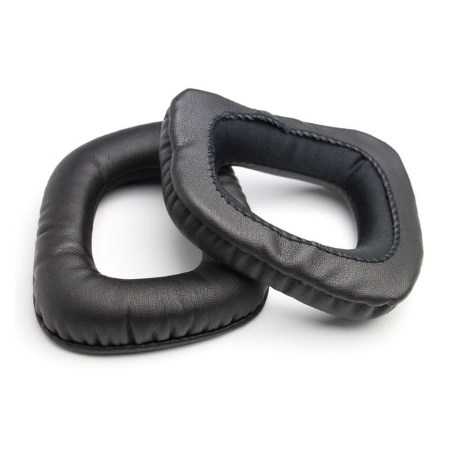 Seitruly Almohadillas para los oídos Cojín Gaming Over-ear Auriculares Reemplazo de funda protectora de malla transpirable para auriculares Relojes inteligentes Negro