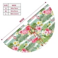 thumbnail image 3 of Yiaed Tropical Flamingo Print Christmas Tree Skirt , Tree SkirtsTree Mat for Christmas Winter Holiday Indoor Decorations-30", 3 of 7