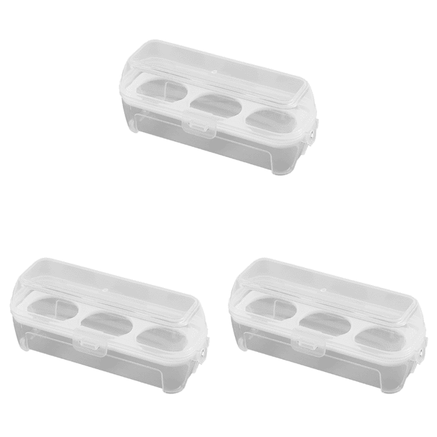 Caja para huevos soporte a prueba de golpes contenedor de cocina equipo de Camping (3 rejillas)