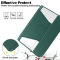 thumbnail image 4 of ELEHOLD Leather Protective Case for Samsung Galaxy Tab A9 Plus  11.0",Clear Back Case Multi-Angle Kickstand 360° Rotating Swivel Stand Function Protective Shockproof Cover for Samsung Tab A9+,Green, 4 of 6