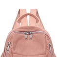 thumbnail image 5 of Stylago Corduroy Backpacks for Women with Tassel Front Pockets Casual Computer Daypack Ladies Medium Laptop Bags for Work Pink, 5 of 7