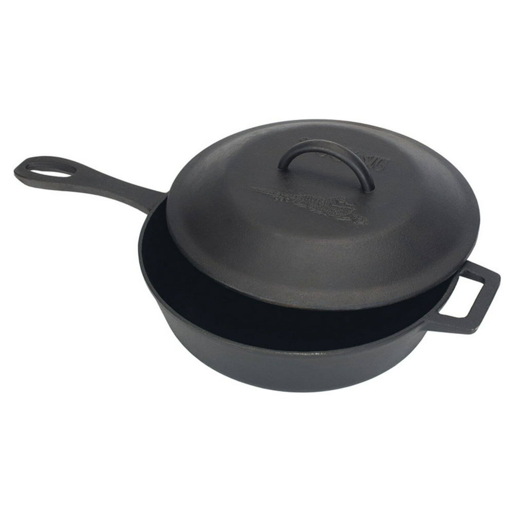 Bayou Classics Cast Iron Covered Skillet - Walmart.com - Walmart.com