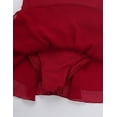 thumbnail image 7 of Alvivi Girls Mesh Splice Halter Neck Ice Roller Figure Skating Dress Skate Ballet Leotard Dancewear Burgundy 8, 7 of 7