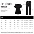 thumbnail image 6 of VIAOLI Women's Medical Scrubs Set - Quick Dry V-Neck Top with Pants, Multiple Pockets, Adjustable Drawstring, 10 colors, 6 of 6