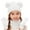 White, variant on SuTry Kids 3 PC Hat Set Knitted Hat,Scarf and Gloves Set Snowflake Woolen Soft Fashion Winter Outdoor Set(White,2-12 Years)