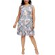 thumbnail image 1 of Vestido Fit & Flare a Capas con Vuelo y Encaje Connected para Mujer Multicolor 16 W, 1 of 1