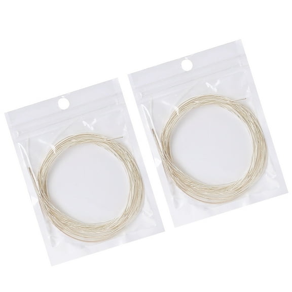 LEORX Nylon and Metal Guitar Strings for Acoustic Folk Classical Guitar with Comfortable Beige