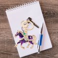 thumbnail image 7 of Jiibva Rhinestone Horse Keychain Alloy Horse Keyring Sparkling Crystal Bag Keyring for Women Car Key Fob Charm Stylish Pendant for Handbags Backpacks, 7 of 7