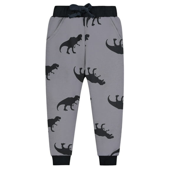 Toddler Girls Pants Boy Cartoon Pattern Sweatpants Cotton Drawstring Elastic Waist Sport Jogger With Pocket Pants for Girls Size 4-5T