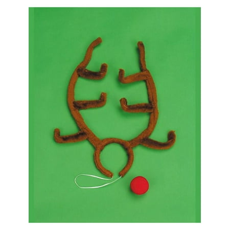 Rudolph Antlers and Nose Set