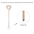 thumbnail image 5 of Uxcell Metal Cocktail Toothpicks Heart Shape Drink Picks Cocktail Skewers 9Pack (Rose Gold), 5 of 8